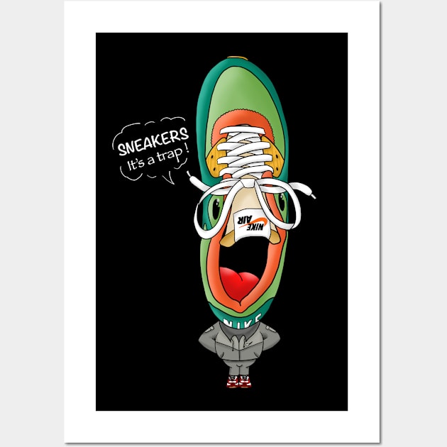 Sneakerhead Dark Wall Art by WkDesign